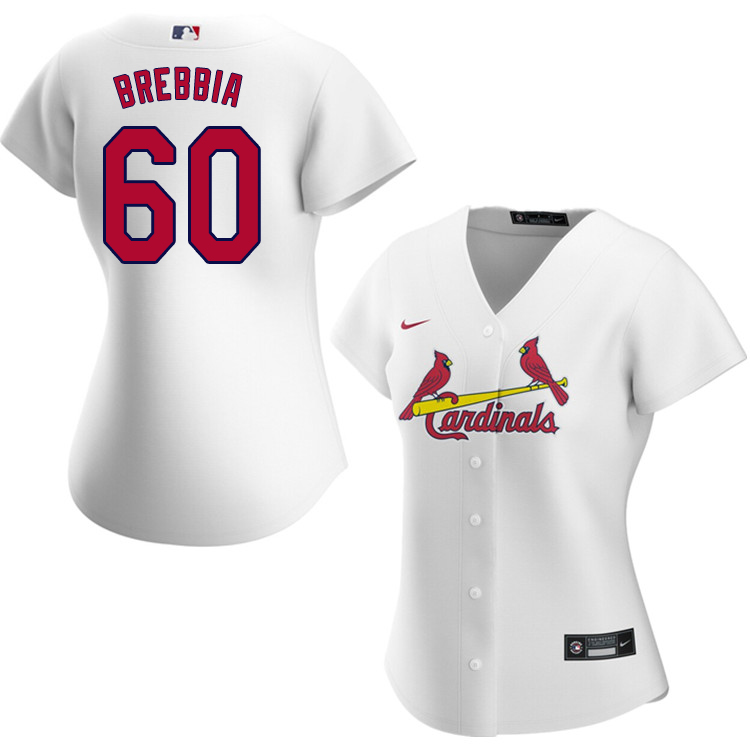 Nike Women #60 John Brebbia St.Louis Cardinals Baseball Jerseys Sale-White